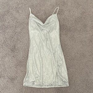 Amazon Silver Sequin Dress